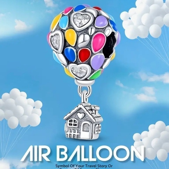 Women’s Disney 925 Sterling Silver & Enamel UP Charm Bead - NWT - Picture 5 of 5